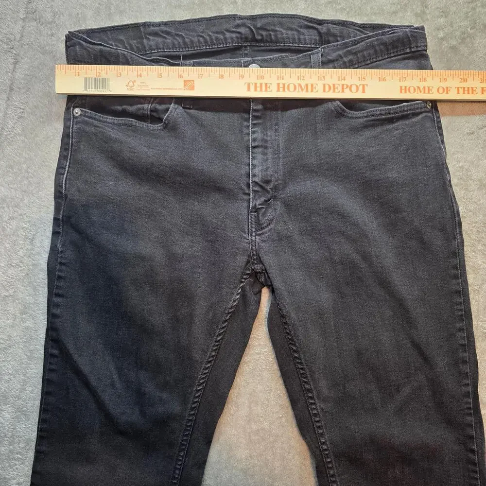 Levi's 559 Jeans Mens 38x30 Black Dark Wash Regular Fit Straight Leg Denim